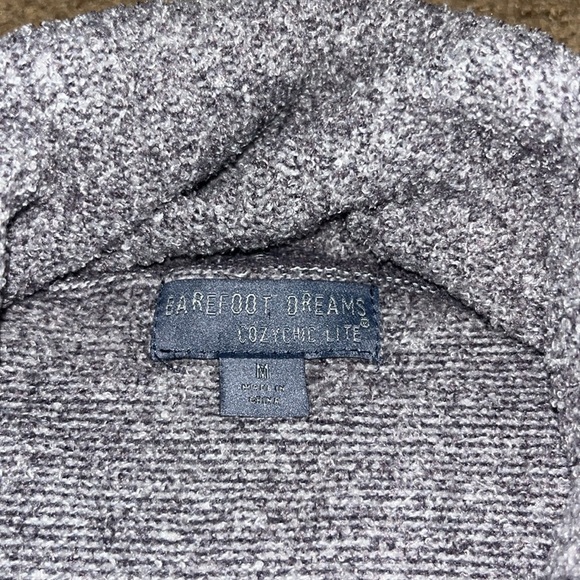 Barefoot Dreams Cozy Chic Lite Knit Circle Cardigan Gray Medium - Picture 6 of 8